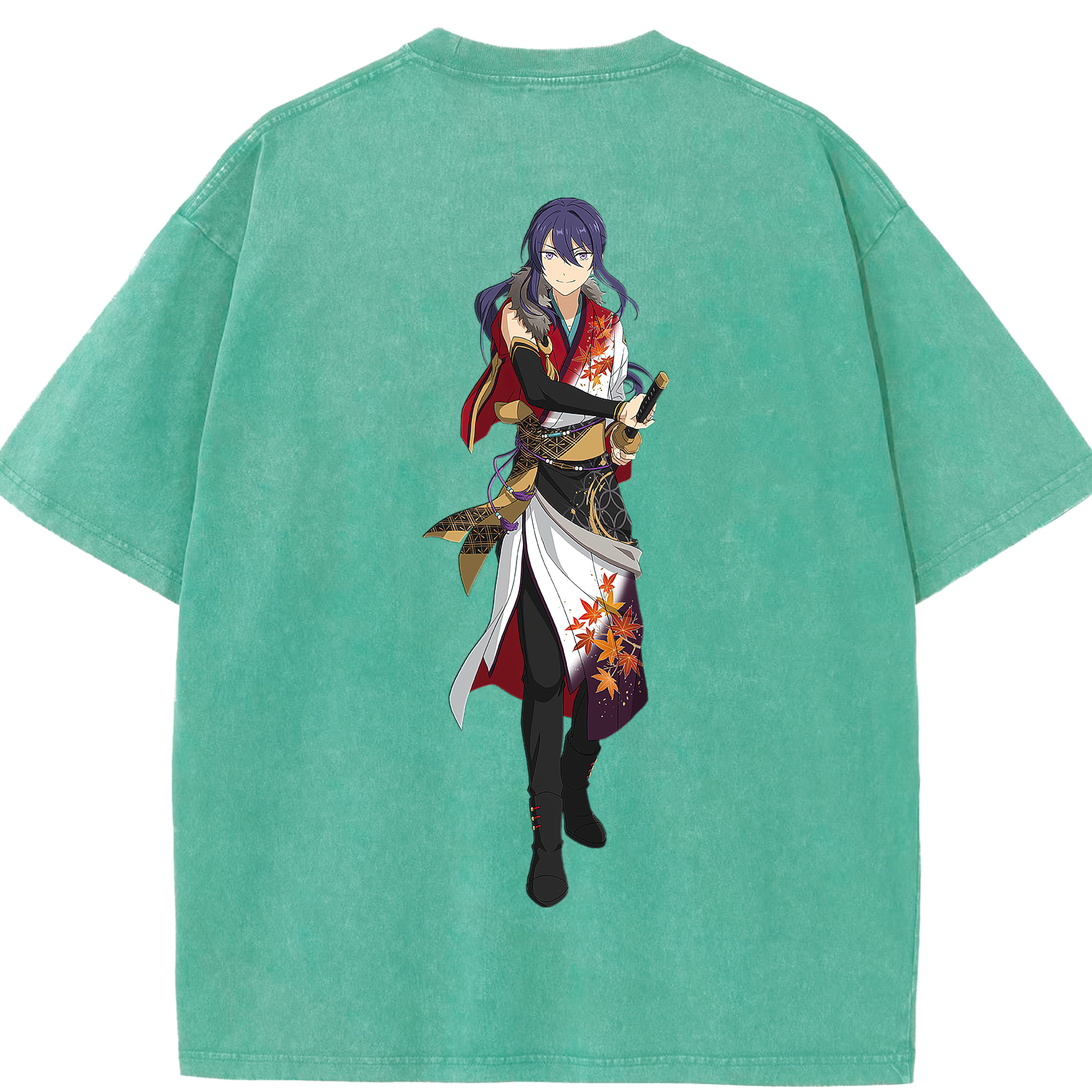 （画像用） あんさんぶるスターズ! Ensemble Stars 綿100% ヴィンテージ風 半袖Tシャツ（背面プリント）